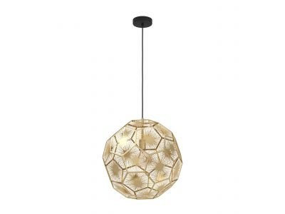 Suspension métal doré SKOURA d50 E27 1X60W