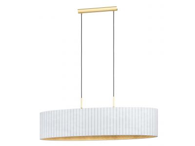 Suspension velours blanc TAMARESCO E27 2X40W