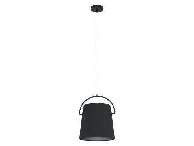 Suspension tissu noir GRANADILLOS E27 1X40W