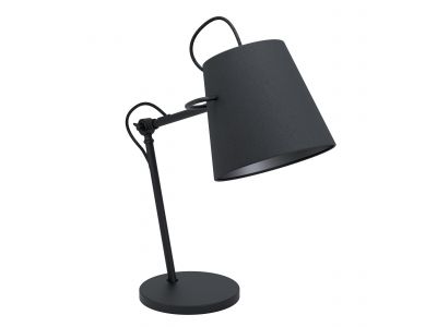 Lampe de bureau tissu noir GRANADILLOS E27 1X40W