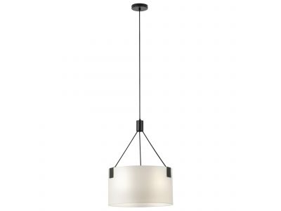 Suspension métal blanc TORTOLA E27 3X40W