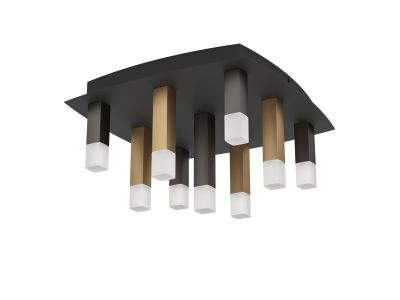 Plafonnier métal marron ESTANTERIOS LED INT 9X3,1W