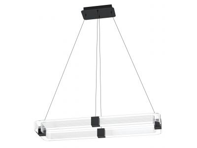 Suspension plastique noir MOGETONELLO LED INT 4X9,8W