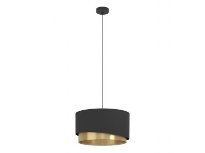 Suspension tissu noir MANDERLINE D45CM E27 1X40W