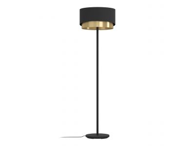 Lampadaire tissu noir MANDERLINE E27 1X40W