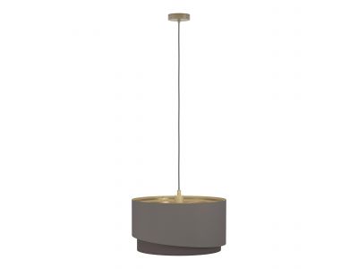 Suspension tissu marron MANDERLINE D45CM E27 1X40W