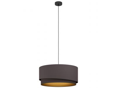 Suspension tissu marron MANDERLINE D56CM E27 1X40W