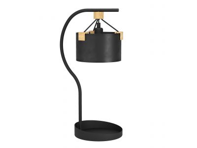 Lampe de table papier noir POTOSI E27 1X40W