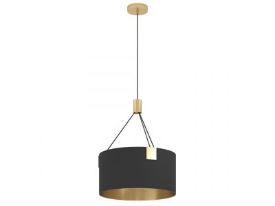 Suspension métal noir TORTOLA 1 E27 3X40W