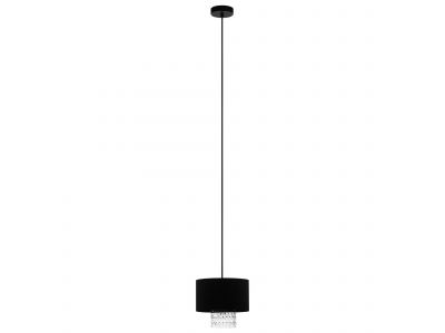 Suspension métal noir SAPUARA E27 1X40W