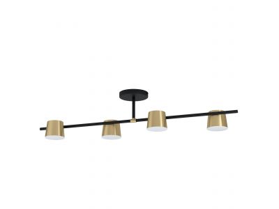 Plafonnier métal noir ALTAMIRA GU10 4X4,6W