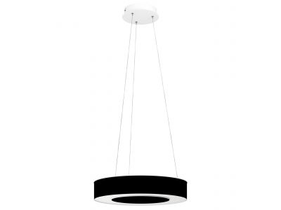 Suspension tissu noir GUAMARE LED INT 2X34W