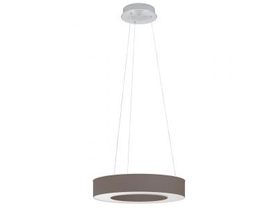 Suspension tissu marron GUAMARE LED INT 1X34W