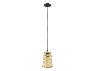 Suspension cannage naturel CLAVERDON E27 1X40W