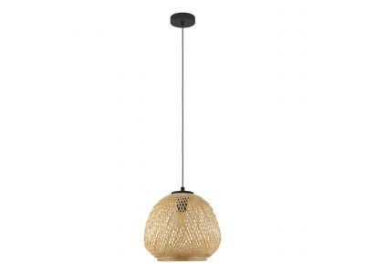 Suspension bois naturel DEMBLEBY E27 1X40W