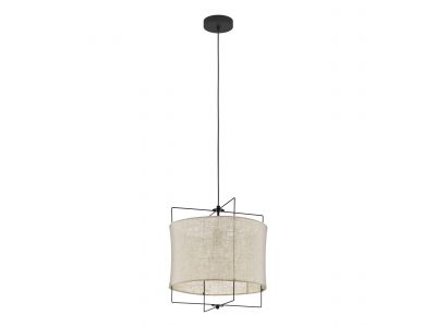 Suspension tissu beige BRIDEKIRK E27 1X40W