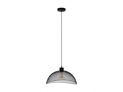 Suspension métal noir POMPEYA L45CM E27 1X60W