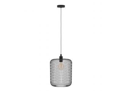 Suspension métal noir WRINGTON E27 1X60W