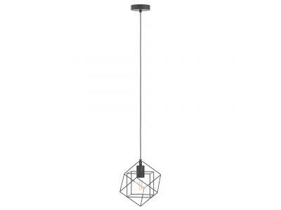 Suspension métal noir STRAITON E27 1X60W