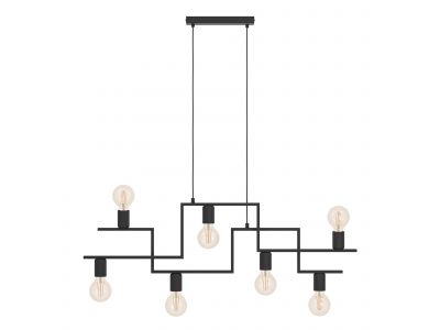 Suspension métal noir FEMBARD E27 7X60W