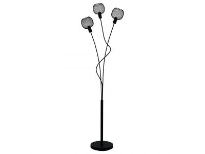 Lampadaire métal noir WRINGTON 1 E14 3X40W