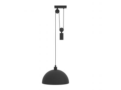 Suspension métal noir WINKWORTH 1 E27 1X40W