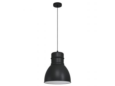 Suspension métal noir EBURY E27 1X60W