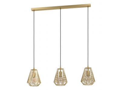 Suspension métal doré STYPE E27 3X40W