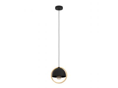 Suspension métal noir CALLOW E27 1X40W