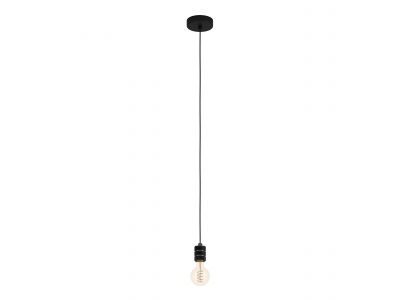 Suspension métal noir YORTH E27 1X40W