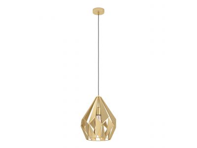 Suspension métal doré CARLTON D31CM E27 1X60W