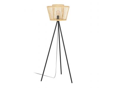 Lampadaire bambou naturel HYKEHAM E27 1X40W