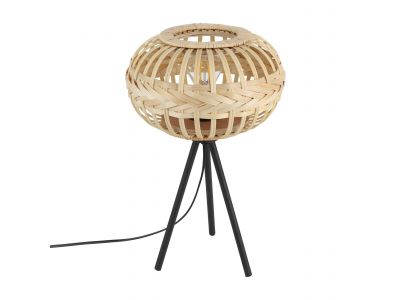 Lampe de table naturel bois AMSFIELD 1 E27 1X40W