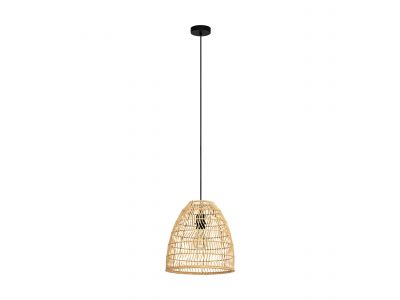 Suspension fibre naturelle naturel AYESGARTH E27 1X40W