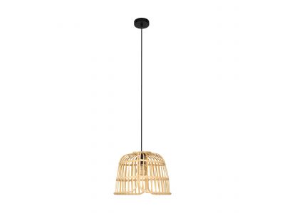 Suspension rotin naturel GLYNEATH E27 1X40W