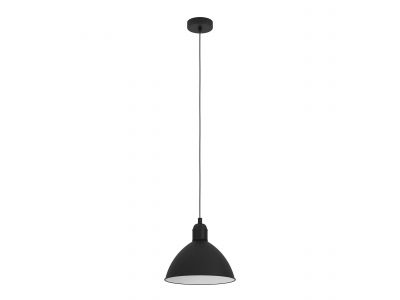 Suspension métal noir PRIDDY E27 1X40W