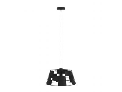 Suspension métal noir PONTEFRACT E27 1X40W