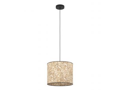 Suspension tissu beige BUTTERBURN E27 1X25W