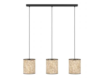 Suspension tissu beige BUTTERBURN E27 3X25W