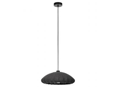 Suspension tissu noir BARLASTON D45CM E27 1X40W