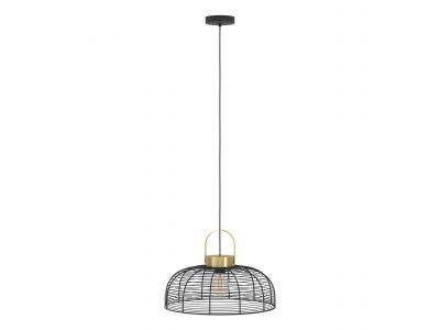 Suspension métal noir ROUNDHAM D45CM E27 1X40W