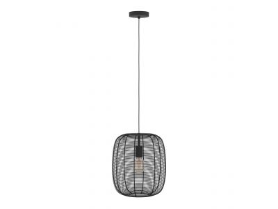 Suspension métal noir RINROE E27 1X40W