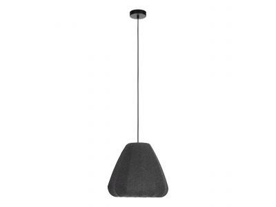 Suspension tissu noir BARLASTON D35CM E27 1X40W