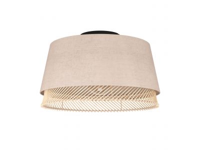 Plafonnier tissu beige TABLEY E27 1X40W