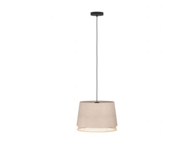 Suspension tissu beige TABLEY E27 1X40W