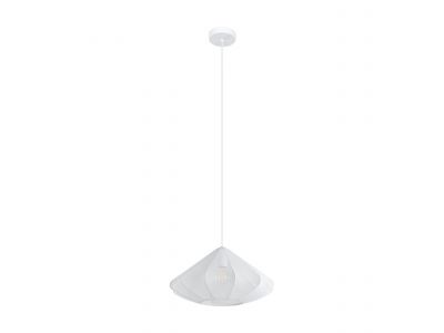 Suspension tissu blanc DOLWEN D42,5CM E27 1X40W