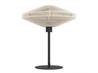 Lampe de table tissu beige MIDSUMER E27 1X40W