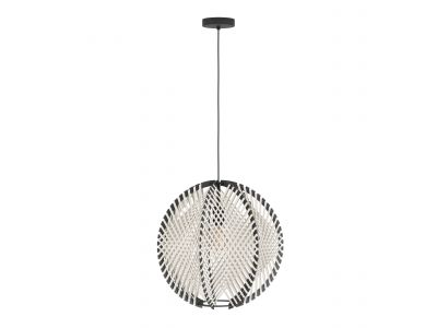 Suspension métal noir WAVERTON d48 cm E27 1X40W