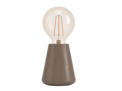 Lampe de table bois marron ASBY E27 1X40W