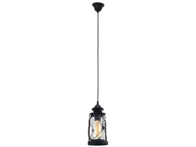 Suspension métal noir BRADFORD E27 1X60W